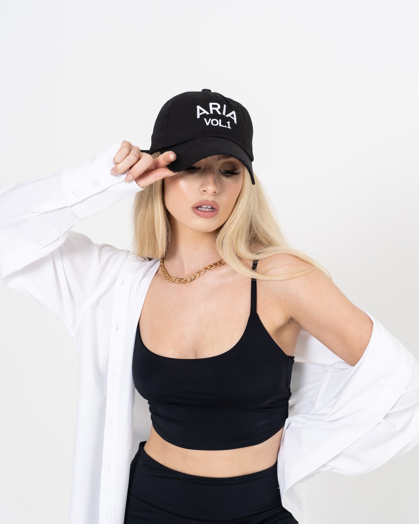 White Text ARIA Cap