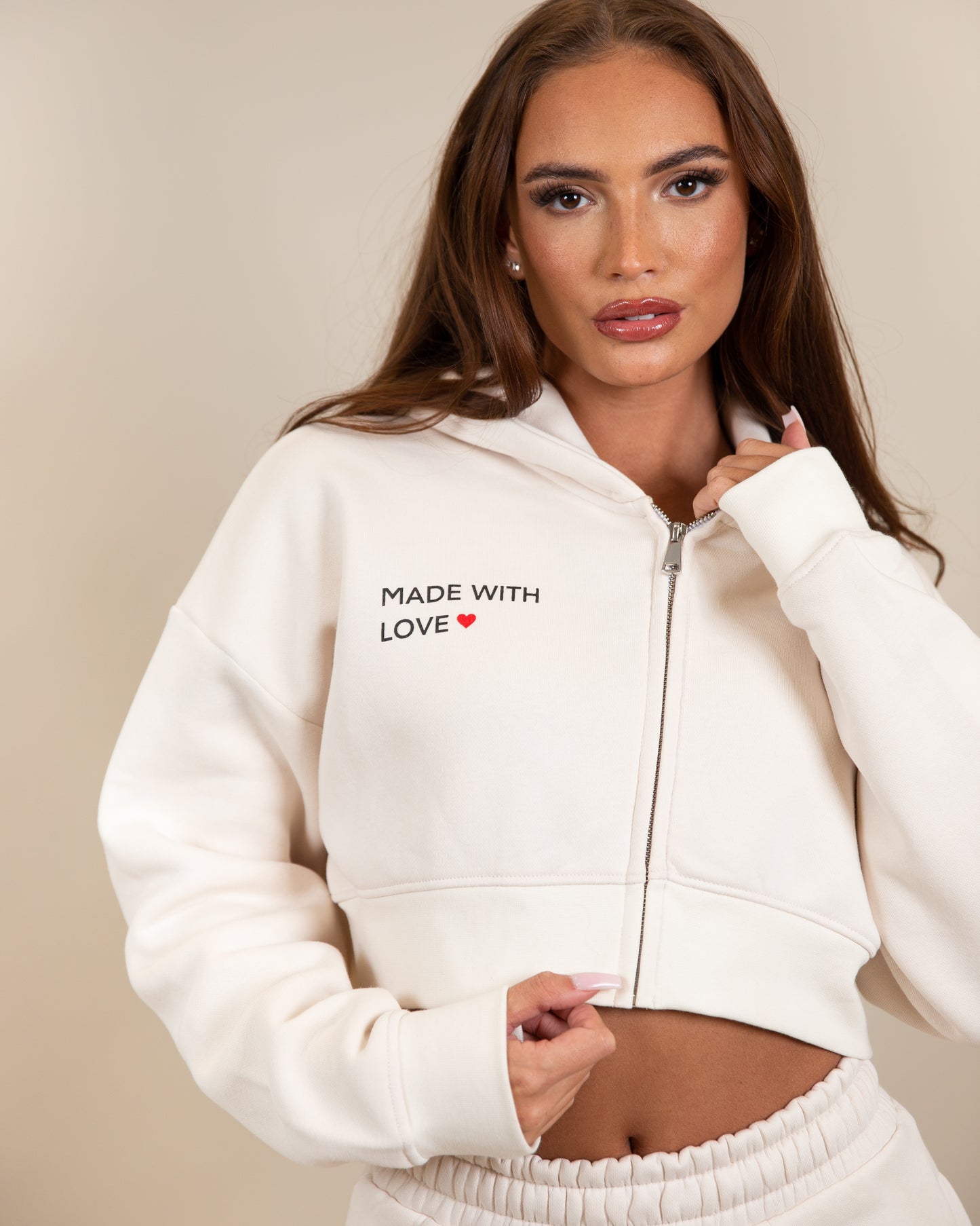 Made With Love Cropped Hoodie