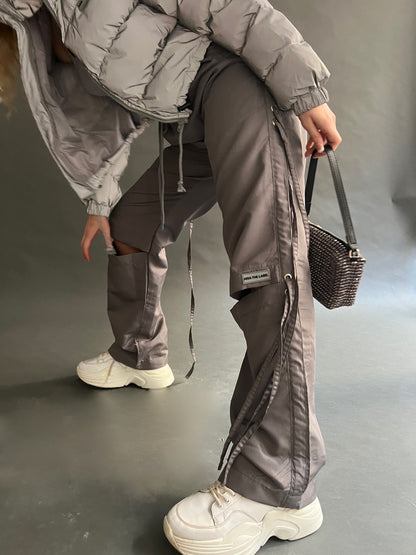 ARIA Cut Out Cargos - Grey